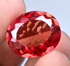 29.85 Ct Natural imperial Topaz Oval Flawless Untreated Certified Loose Gemstone