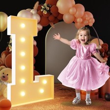 3FT Block Marquee Letters Light Up Letters for Birthday Baby Shower Party Bac...