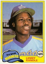 1981 Topps Traded Lenny Randle 817 Mariners