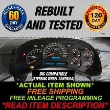 2003-2004 Silverado Sierra Tahoe Suburban Yukon Avalanche Gauge Cluster 2003-2004 Silverado Sierra Tahoe Suburban Yukon Avalanche Gauge Cluster