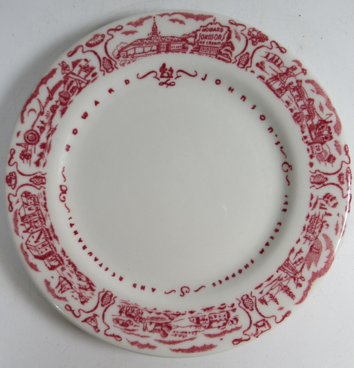 Vintage Caribe China Howard Johnson's Restaurantware Dish Plate HoJo