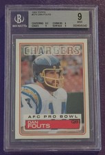 1983 Topps Football #374 Dan Fouts card BGS 9 Mint San Diego Chargers! HOF!