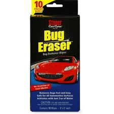 Stoner Car Care 95401 Bug Eraser Car Cleaning Wipes, Removes Bugs Fast and Ea...