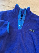 Patagonia Kids Synchilla Vintage 90s Fleece Snap Fleece Sweater Size 11/12
