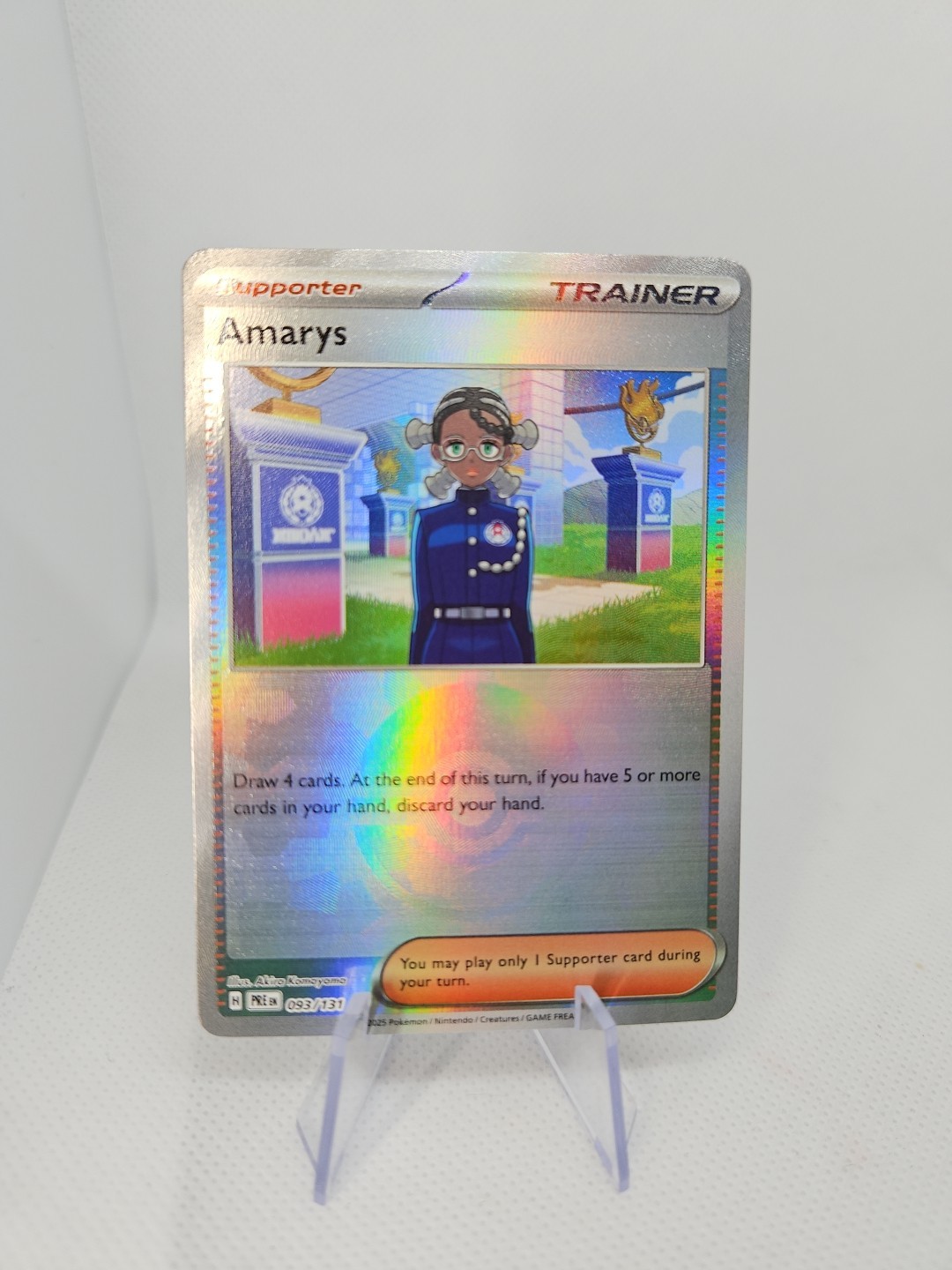 Amarys Poke Ball Reverse Holo NM 093/131 Prismatic Evolutions Pokemon TCG