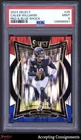 2024 Select Prizm Red & Blue Shock #25 Caleb Williams RC ROOKIE PSA 9 MINT Bears