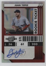 2022 Chronicles Contenders Rookie Ticket Optic Holo Prizm Juan Yepez Auto 18yk