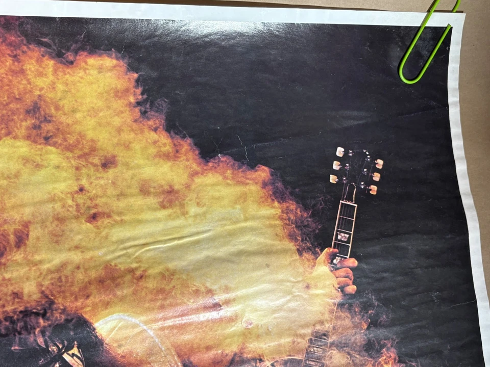 KISS ACE FREHLEY ALIVE II STAGE SHOT VINTAGE 1977 AUCOIN MGT POSTER -READ! - Image 3 of 4