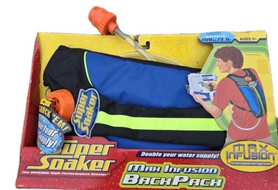 Hasbro Super Soaker Max Infusion Back Pack 100 OZ/2.9L Capacity NOS 2006