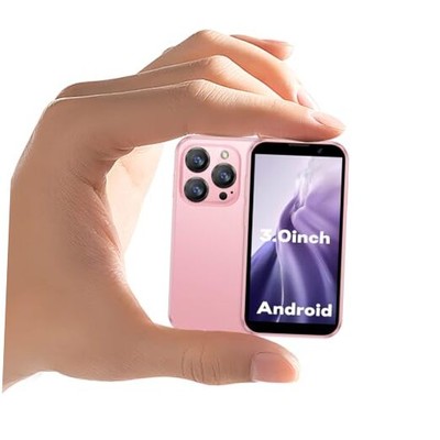 Small Intelligent 3G Unlocked Mobile Phone, with a 3-inch Screen, Dual SIM Pink