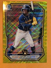 2026 Bowman Chrome Jesus Made Yellow Wave Refractor /75