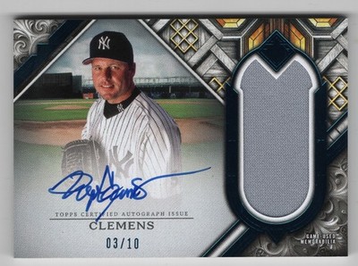 Roger Clemens ''2025 Topps Transcendent ''On Card Auto Relic Variation'' #'d/10!