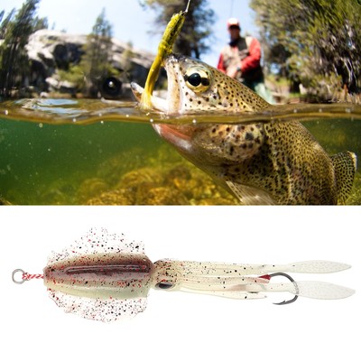 Fishing Squid Lure Octopus Luminous Squid Jigs Mit Haken Angeln Wobbler UB
