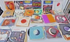 x150 7" Vinyls Records Job Lot 70s 80s Rock Pop Rolling Stones David Bowie Floyd
