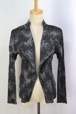 PLEATS PLEASE Gray Cardigan Jacket ISSEY MIYAKE 152 9728