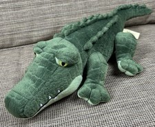 Realistic Green Alligator Crocodile Miyoni By Aurora plush 17" Plush Stuffed Toy