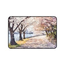 Cherry Blossom Desk Mat Mouse Pad Large Gaming Sakura Spring Nature Office Gift