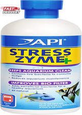 API STRESS ZYME Freshwater and Saltwater Aquarium Cleaning Solution 16-Ounce Bot