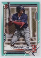 2021 Bowman Draft Aqua 130/199 Freddy Valdez #BD-96 0gv8