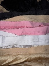 Size 13 Comfort Choice Women's Plus Size Nylon Brief 5-Pack 44  Waist Flat Multi