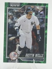 2026 Topps Series 1 Austin Wells Green Diamante Foil /99 #220 New York Yankees