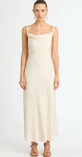 Sheike Angelina Maxi Dress Womens Size 12 Vanilla BNWT