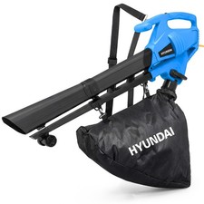 Hyundai 3 in 1 Leaf Blower Vacuum Shredder Mulcher 3000W 34L Bag 10m Cable