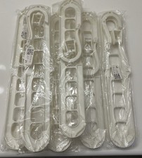 White, Space Saving Multi-Slot Plastic Clothes Hanger Lot of 6 , unopened