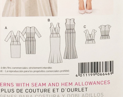 Burda Pattern 6646 Top with Lace Fabric Dress Lace Overlay Sewing 8-18 | eBay Burda Pattern 6646 Top with Lace Fabric Dress Lace Overlay Sewing 8-18 | eBay