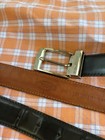Tod's Dark Brown Leather Belt 110cm Made In Italy Silver Buckle — photo 6
