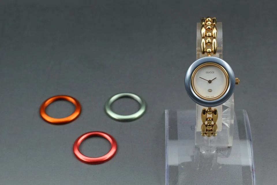 [Exc+5] GUCCI Change Bezel 11/12.2 4 Colors Quartz Ladies Watch From JAPAN - Image 2 of 4