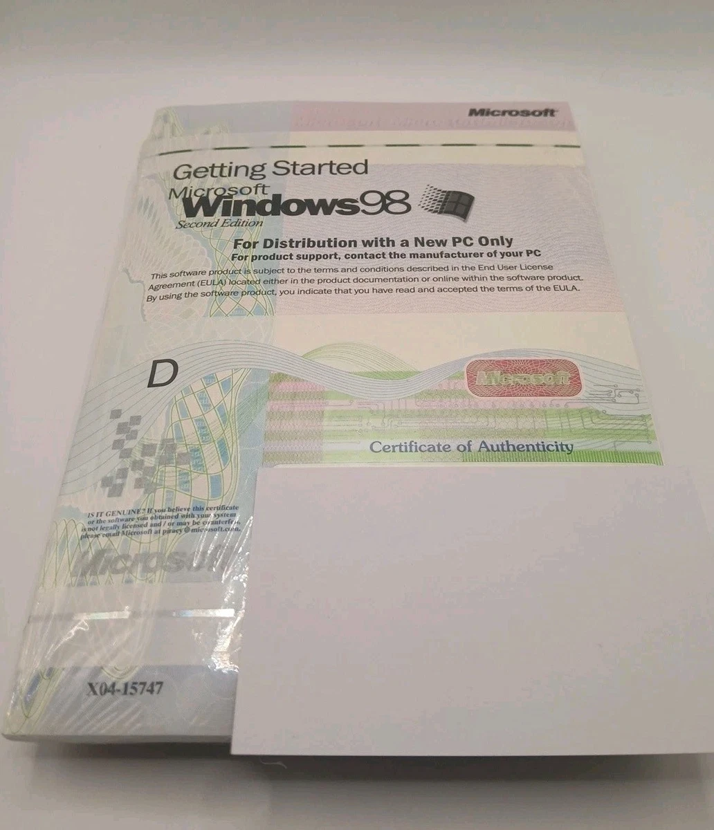 Microsoft Windows 98 Operating System Software for sale - eBay