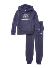 New Balance 2Pc Fleece Hoodie  Jogger Pant Set Blue 10