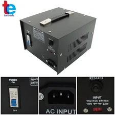 1500W Voltage Converter Transformer Step Up/Down 110V to 220V Power Heavy Duty