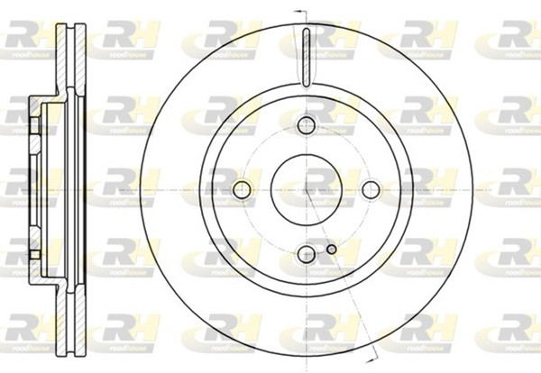 2X Bremsscheibe Roadhouse 61266.10 FüR Mazda 257,9Mm DE3FS Mzr DE5FS-image