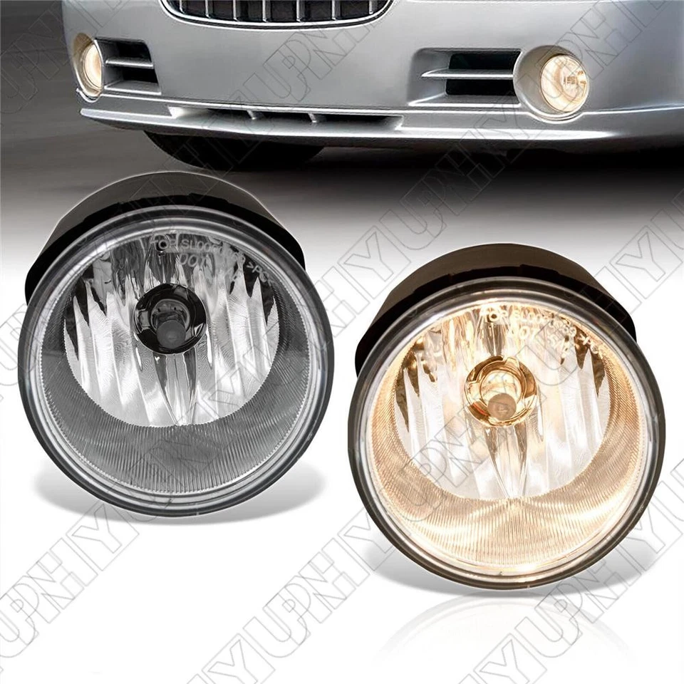 Car Front Left Right Fog Driving Light Lamp For Chrysler 300 300C 2005-2010 Jeep - Image 3 of 4