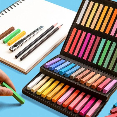 Drawing set 12/24/36/48 colors, crayons, soft dry pastel colors.