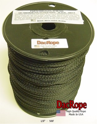 500' 1/8'' 100% Dacron Polyester Antenna Support Rope, Dipole & Wire Antennas 