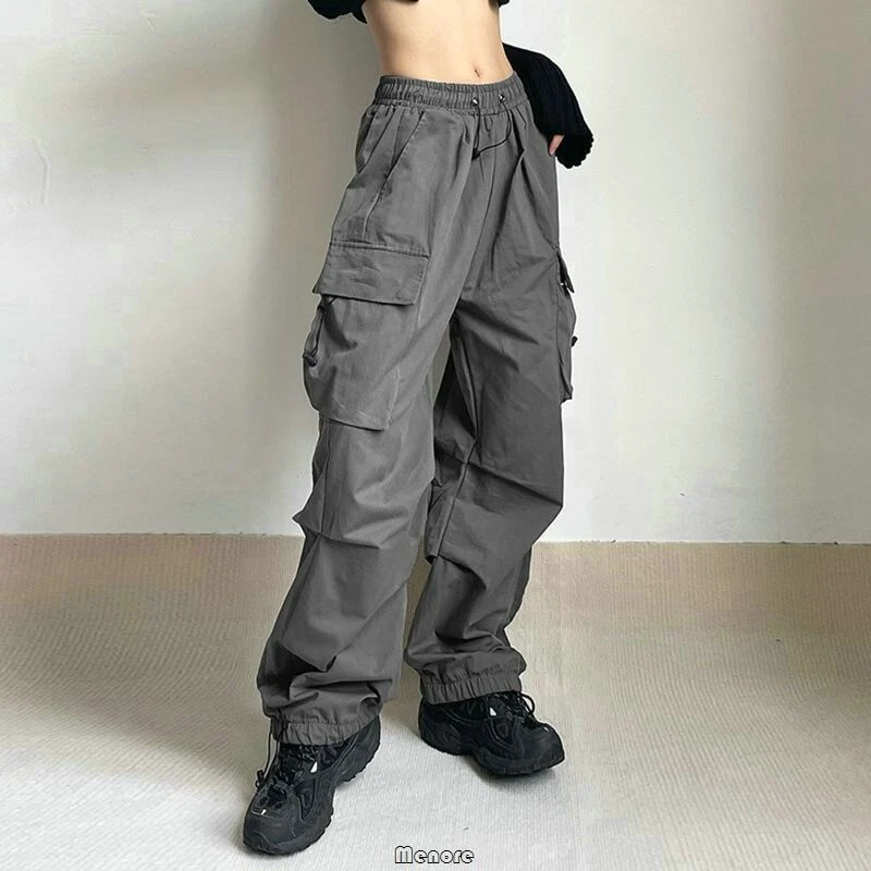 Grey cargo cheap pants womens