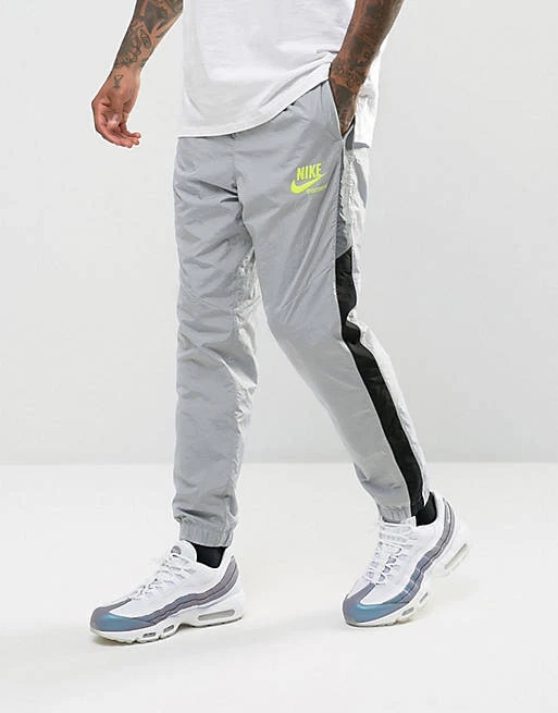 NWT Nike Men&#039;s Pants Archive Jogger Grey 921745 012 | eBay