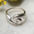 Vintage Robert Lee Morris RLM Studios Sterling Silver Wave Band Ring 13.9g Sz 9