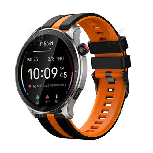 Silicone Strap Wrist Band For Huami Amazfit GTR 4 3 2 47/42mm GTS 4 3 2 Stratos - Picture 3 of 43
