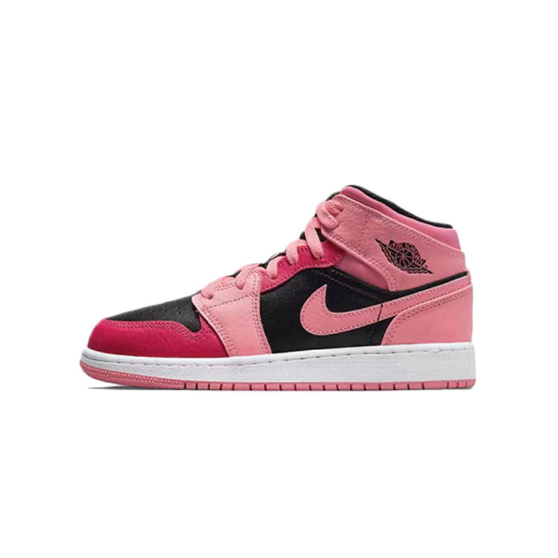 NIKE Jordan 1 Retro キッズシューズ ピンク【YーY】 Nike Air Jordan 1 AJ1 Mid GS Pink Coral Chalk Pinksicle
