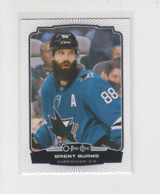 22/23 OPC Carolina Hurricanes Brent Burns Close-Up Head Shot Variation card #21