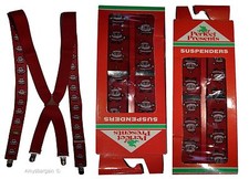 Santa Claus Suspenders. Christmas Gift item. X-Mas gift suspenders Clip on B New