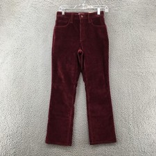 Universal Thread Bootcut Corduroy Pants Womens 2R Actual 27x27 Burgundy NEW