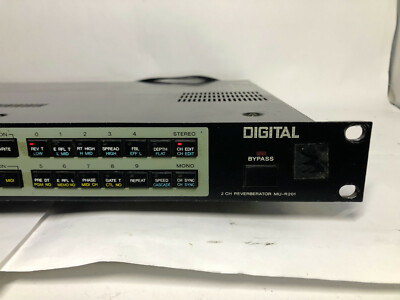 Sony MU-R201 2 Channel Digital Reverberator Digital Reverb Working