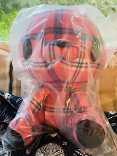 Pink Chax Gloomy Bear Plushie Check Fabric Variation Brand New From Japan