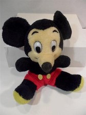 Vintage Disney Mickey Mouse Walt Disney Plush Doll Made in Korea 70s 80s