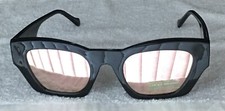 NWOT Lucky Brand Women's Sunglasses Black/Pink Mirrored SLBD131 BLACK
